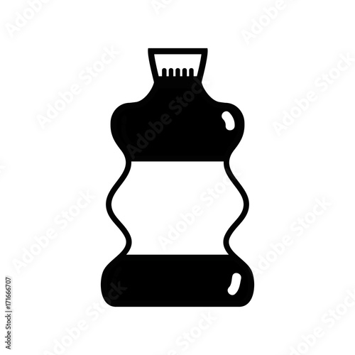 contour liquit bleach in bottle design to clean vector illustration