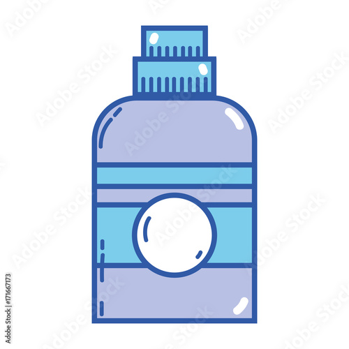 liquit detergent in bottle design to clean vector illustration