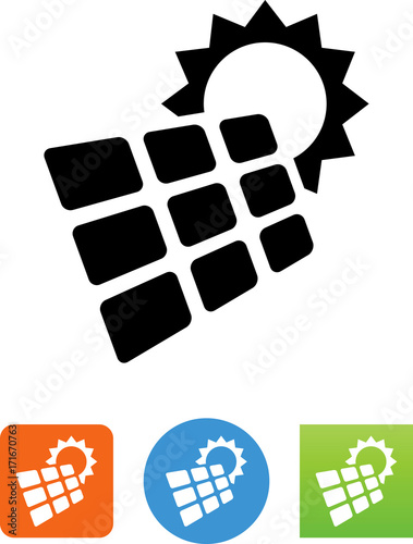 Solar Panel Icon - Illustration