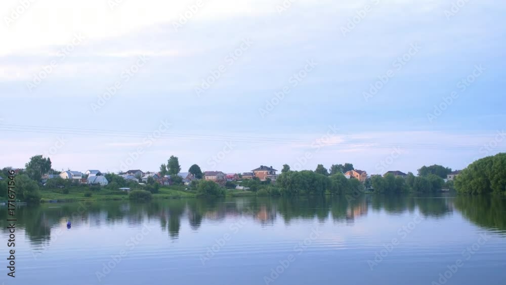 Beautiful lake and sky with clouds. Beautiful lake and sky with clouds.