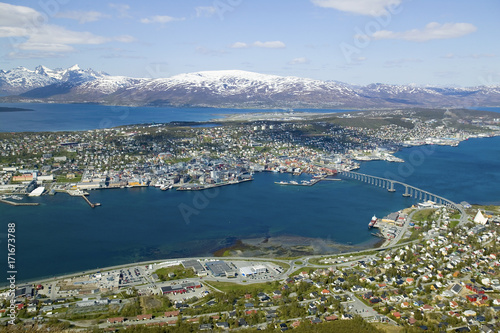 Stadt Tromsö in Nord Norwegen