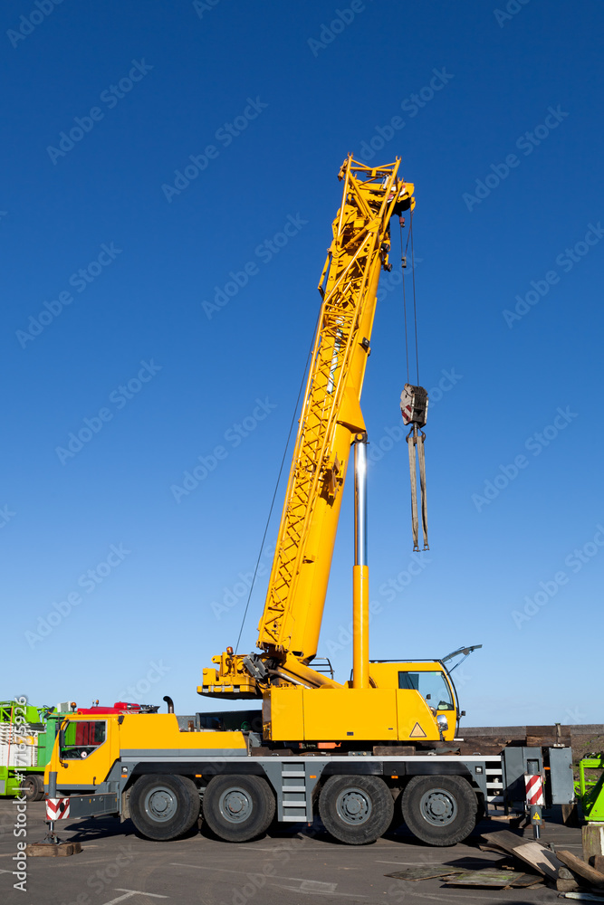 Yellow Truck Crane