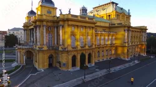 The Croatian National Theatre. Zagreb, Croatia photo