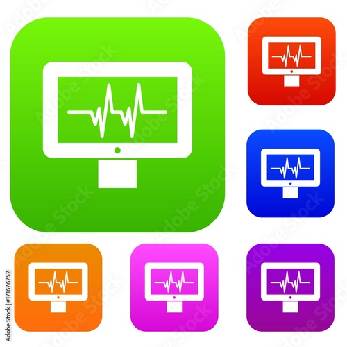 Electrocardiogram monitor set collection