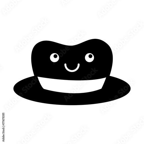 kawaii hat for men accessory old fashion vector illustration photo