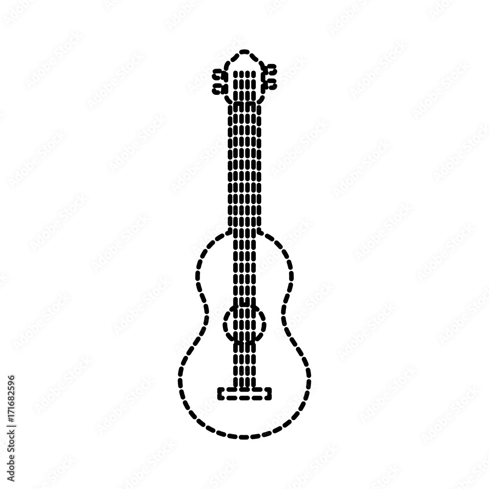 guitar classical instrument music acoustic vector illustration