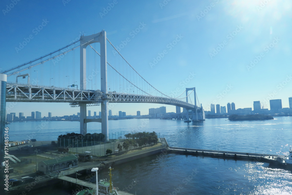 Tokyo bay area bridge