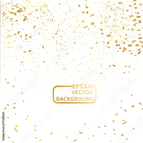 Gold confetti celebration