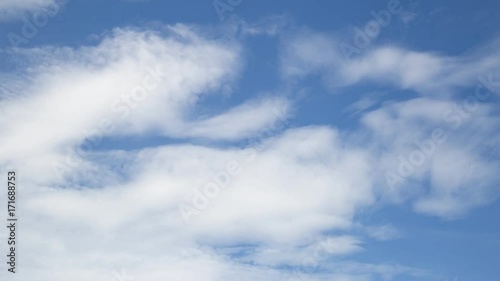 Wallpaper Mural Timelapse clip Blue sky and white cloud on summer. Good weather day. Torontodigital.ca