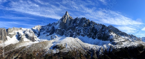 Aiguille du Dru in the Montblanc massif, French Alps photo