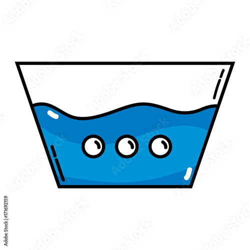 water pail design to clean clothes vector illustration