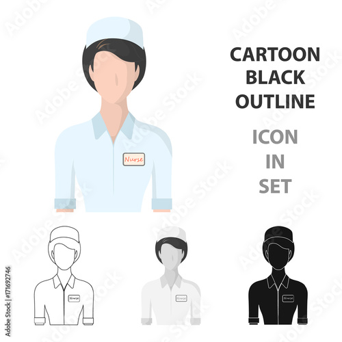 Medical staff in the hospital. Medicine single icon in cartoon style vector symbol stock illustration web.