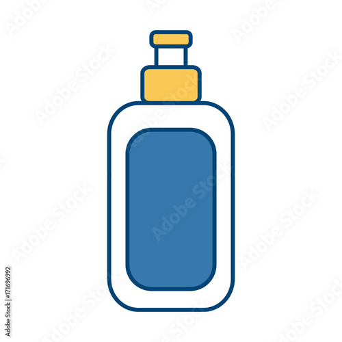 Cream bottle isolated icon vector illustration graphic design