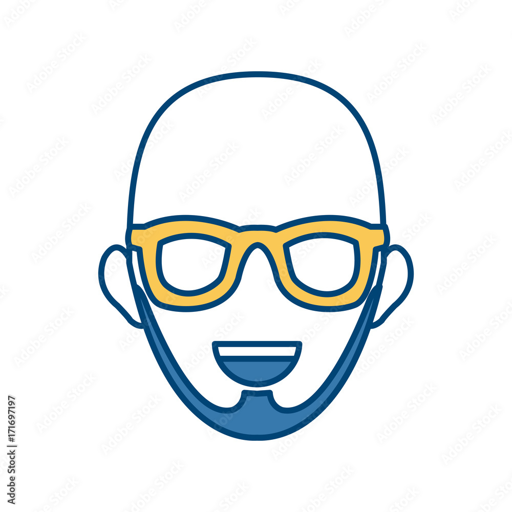Man smiling cartoon icon vector illustration graphic design Man smiling cartoon icon vector illustration graphic design