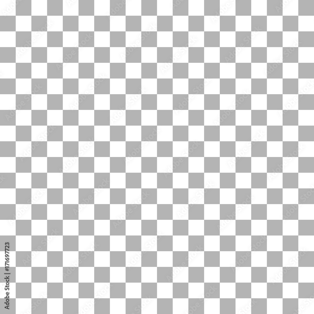Seamless checkerboard pattern, sign of the transparent background. Stock  Vector