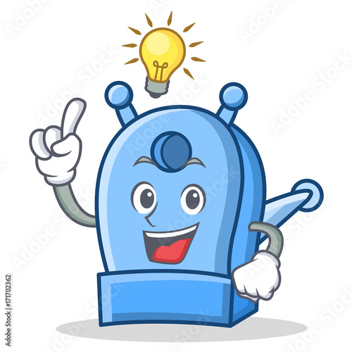 Have an idea pencil sharpener character cartoon