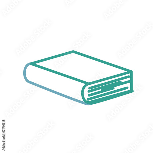 academic book icon over white background vector illustration