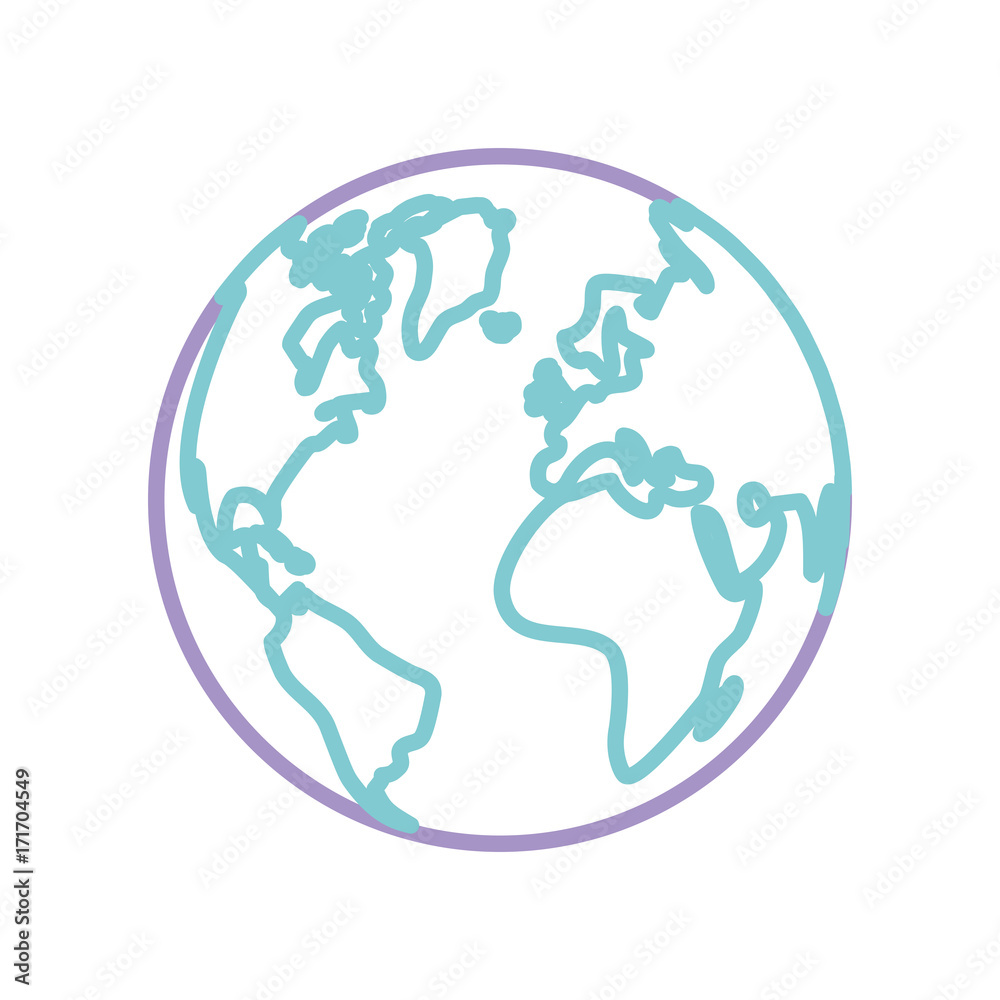 earth planet icon over white background vector illustration earth planet icon over white background vector illustration