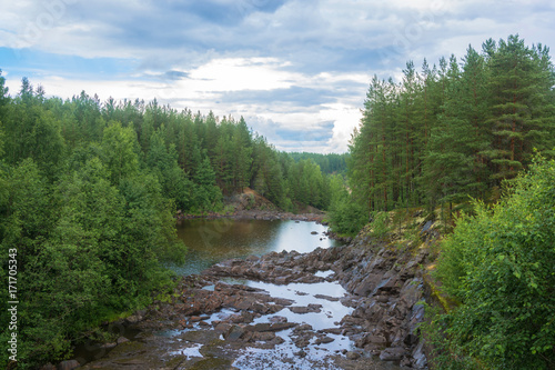 On an ancient volcano Girvas, Karelia.