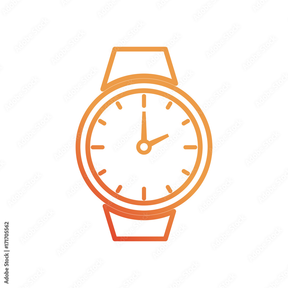 watch icon over white background vector illustration watch icon over white background vector illustration