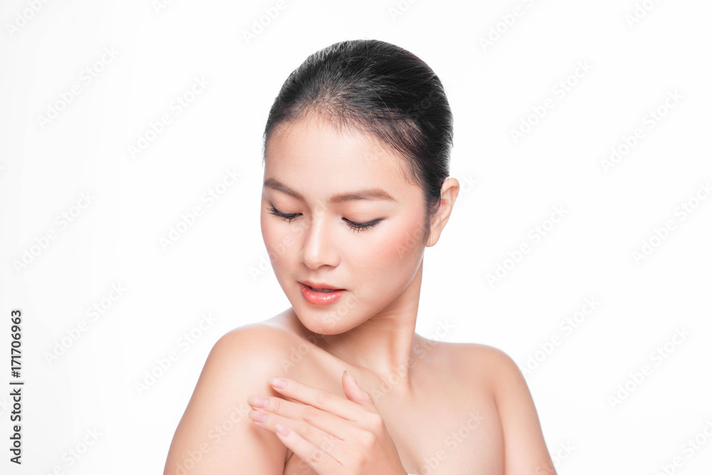 Youth and Skin Care Concept. Beauty Spa Asian Woman with perfect skin Portrait. Youth and Skin Care Concept. Beauty Spa Asian Woman with perfect skin Portrait.