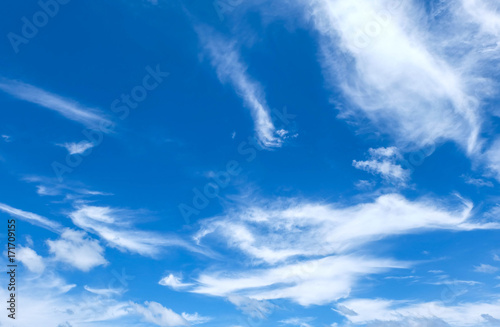 blue sky with white cloud in sunshine day  space for text or message web or architecture design