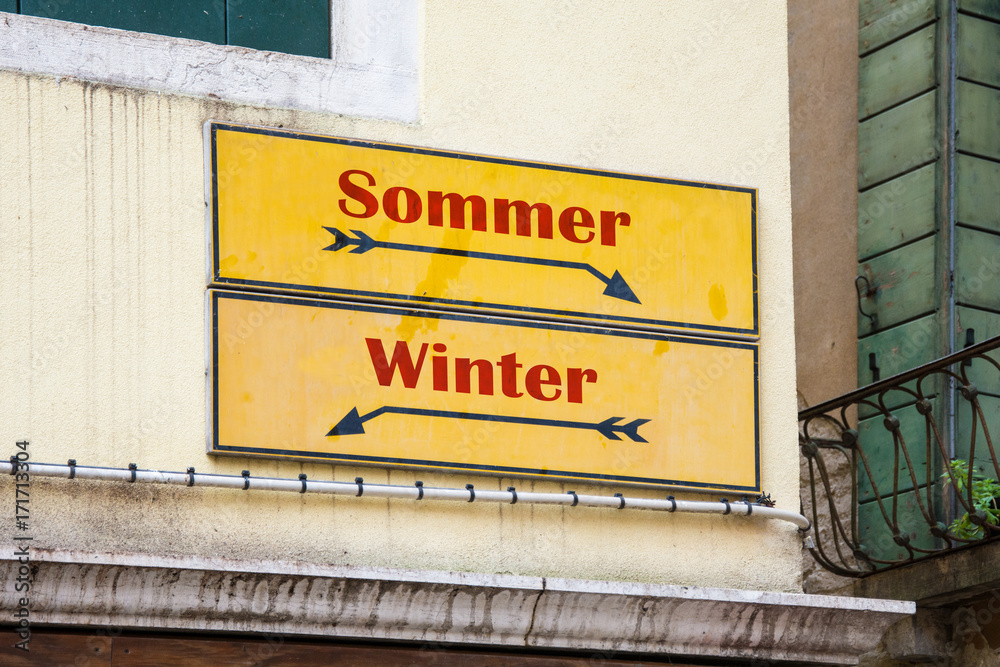 Obraz premium Schild 227 - Sommer