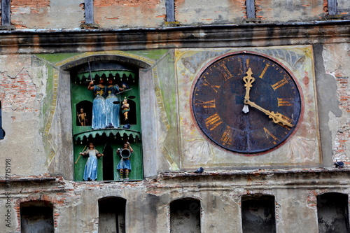 Urban landscape in the downtown of the medieval city Sighisoara, Transylvania. photo