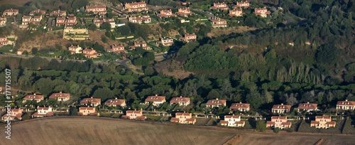 compagne romaine vue du ciel