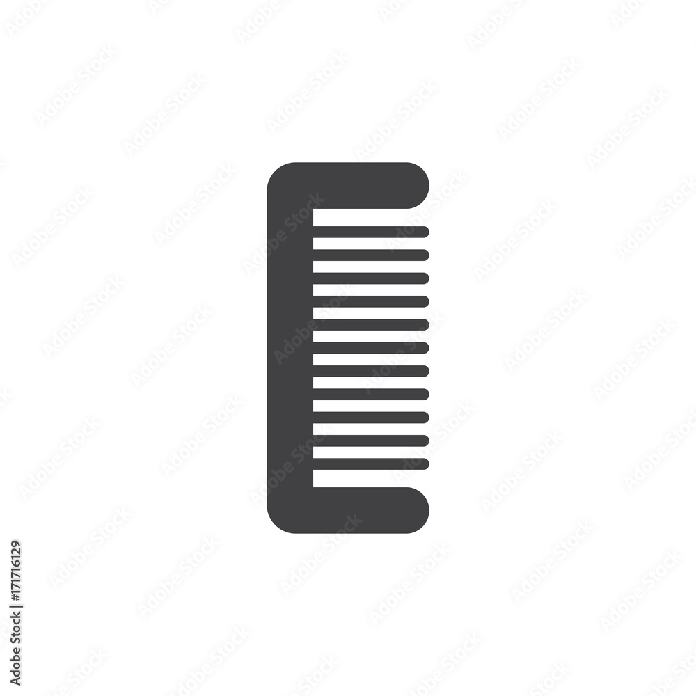 Comb icon vector, filled flat sign, solid pictogram isolated on white. Symbol, logo illustration. Comb icon vector, filled flat sign, solid pictogram isolated on white. Symbol, logo illustration.
