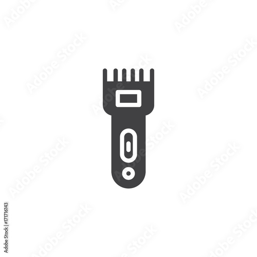 Electric razor icon vector, filled flat sign, solid pictogram isolated on white. Symbol, logo illustration.