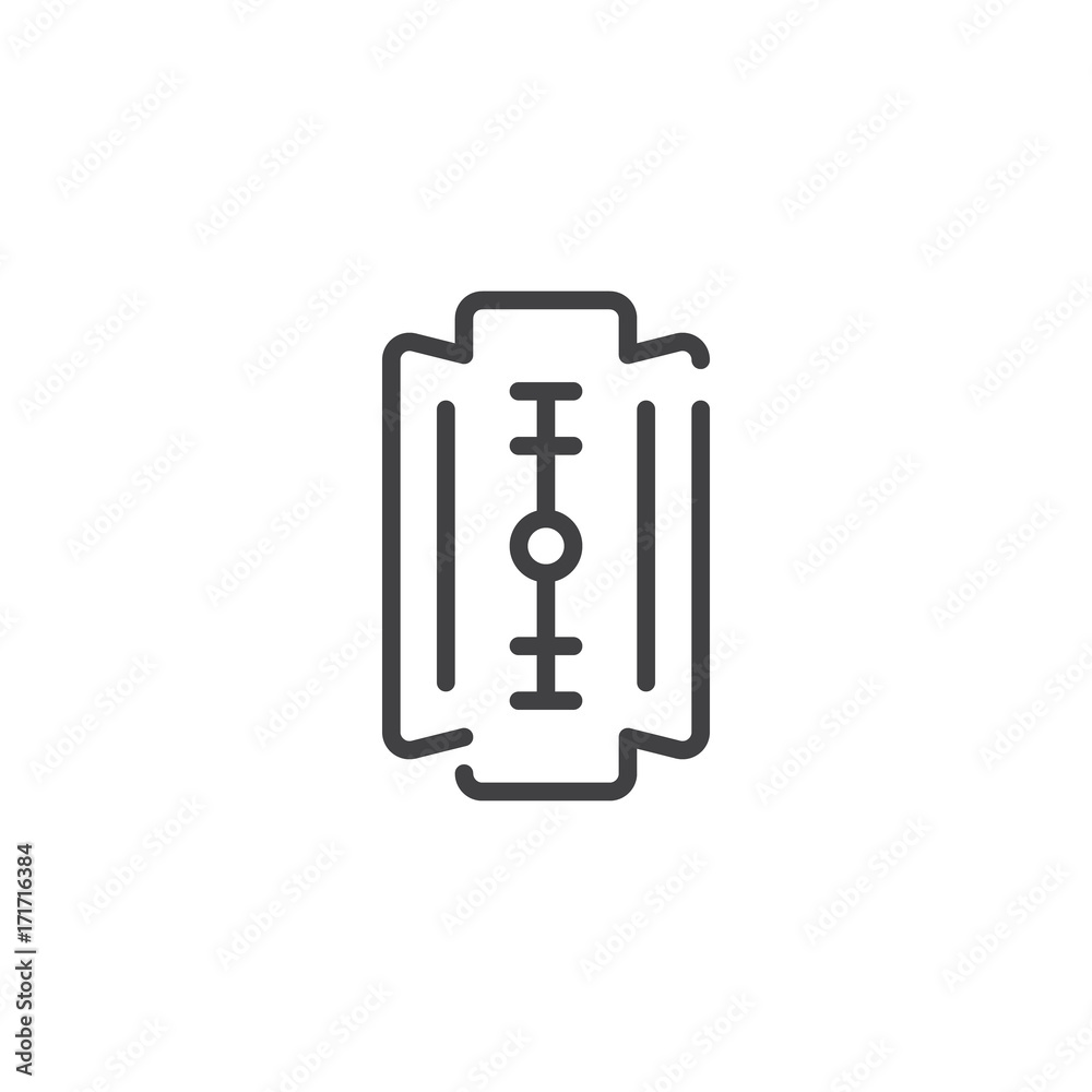 Blade line icon, outline vector sign, linear style pictogram isolated on white. Symbol, logo illustration. Editable stroke Blade line icon, outline vector sign, linear style pictogram isolated on white. Symbol, logo illustration. Editable stroke