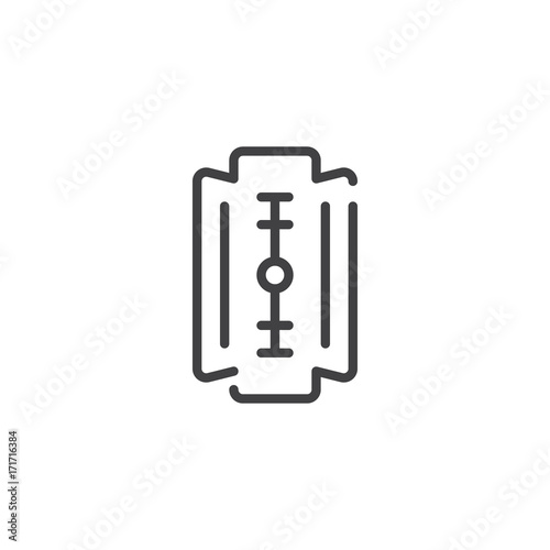 Blade line icon, outline vector sign, linear style pictogram isolated on white. Symbol, logo illustration. Editable stroke