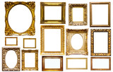assortment of isolated frames