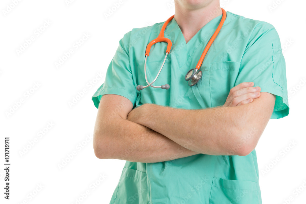 portrait medical doctor on white background portrait medical doctor on white background
