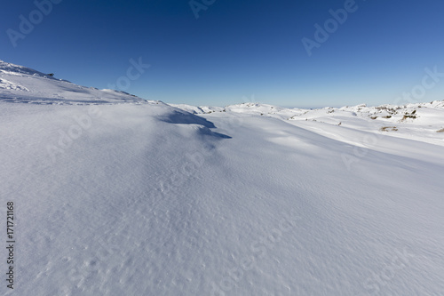 Unberührte Schneelandschaft, Kleinwalsertal, Alpen, Österreich, Europa