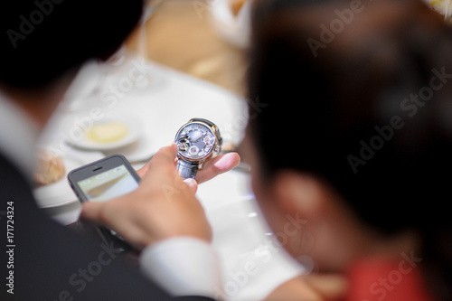 watches on his hand photo