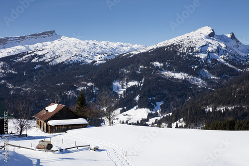 Alpenpanorama, Kleinwalsertal, Alpen, Österreich, Europa