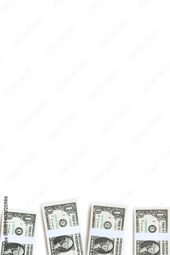 close up of banknote isolated on white background close up of banknote isolated on white background