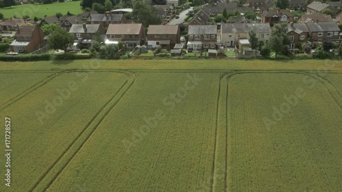 Aerial 6 of Houses in Rural Manchester, UK