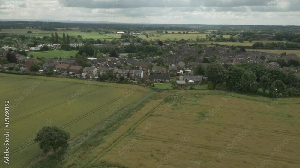 Aerial 8 of Houses in Rural Manchester, UK Aerial 8 of Houses in Rural Manchester, UK