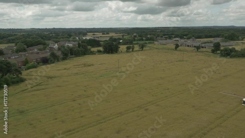 Aerial 9 of Houses in Rural Manchester, UK