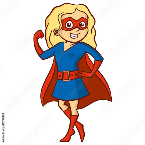 Superhero girl Cartoon character