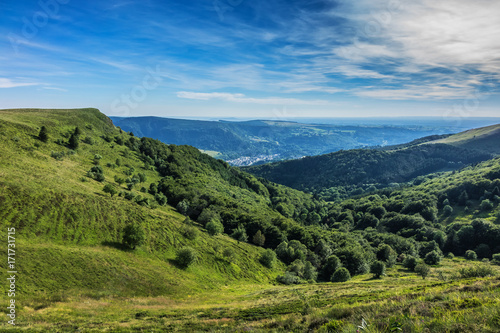 View of beautiful French Alps Mountains. Auvergne-Rhone-Alpes. France. © dbrnjhrj
