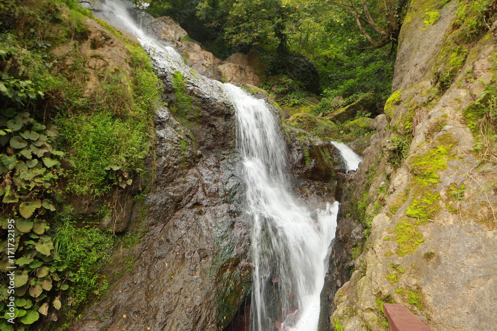 waterfall in the mountains of Georgia waterfall in the mountains of Georgia