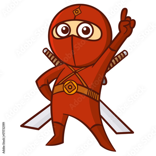 Superhero Red Ninja Kid