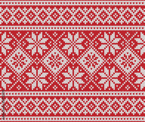 Design Norway Festive Sweater Fairisle. Seamless Knitting Pattern