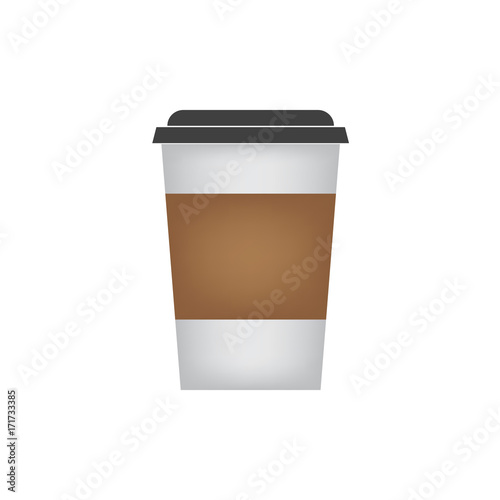 coffee take away- vector illustration