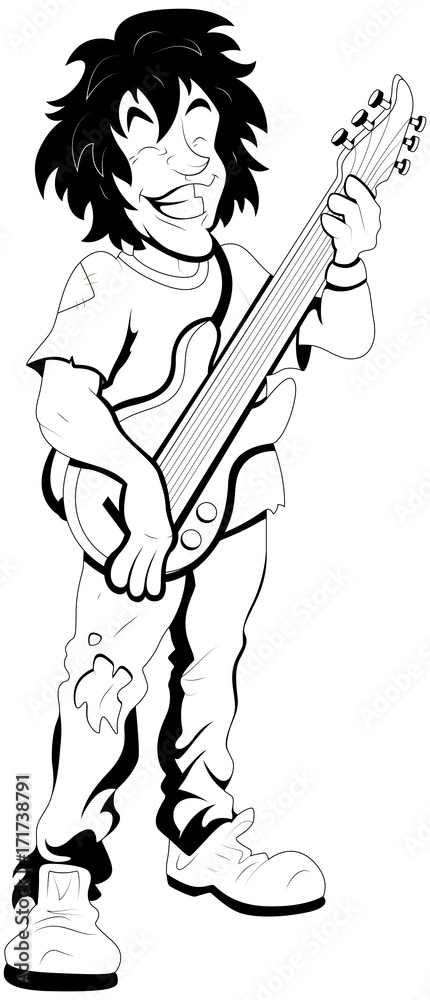 Fototapeta premium Retro Pop Artist - Vector Character Illustration