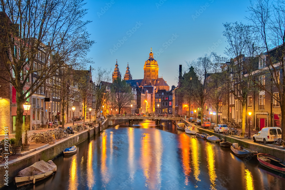 Amsterdam city in Netherlands